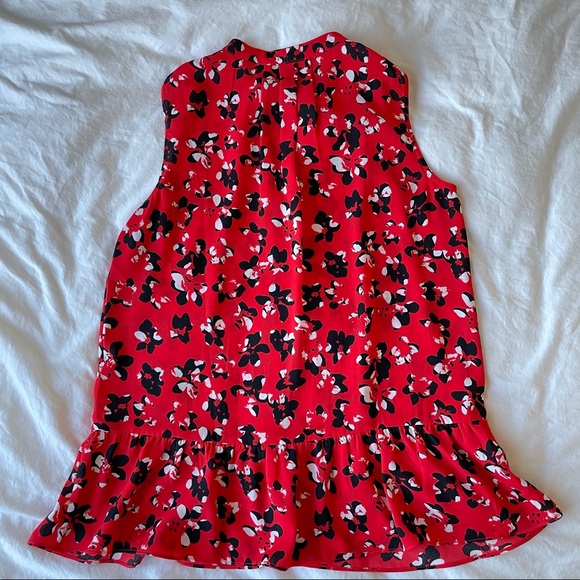 BR Tie-Neck Flouncy Red Top - Picture 11 of 11